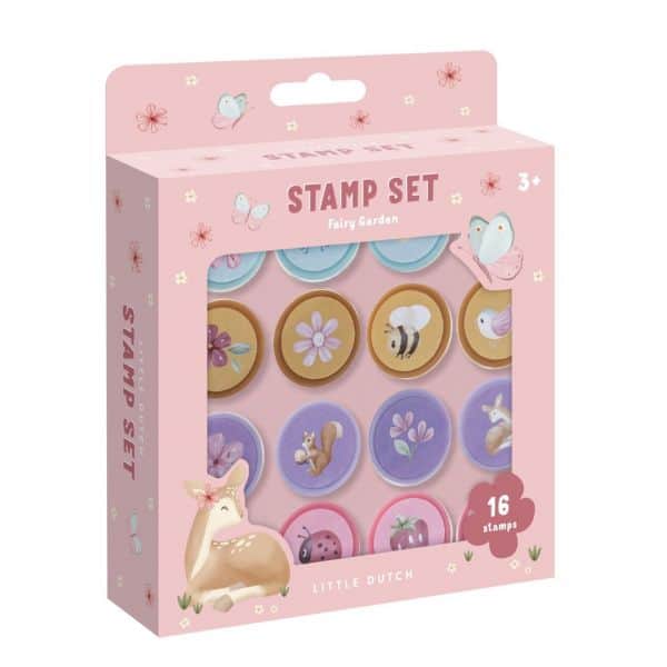 Set 16 timbrini Fairy Garden - Rosa
