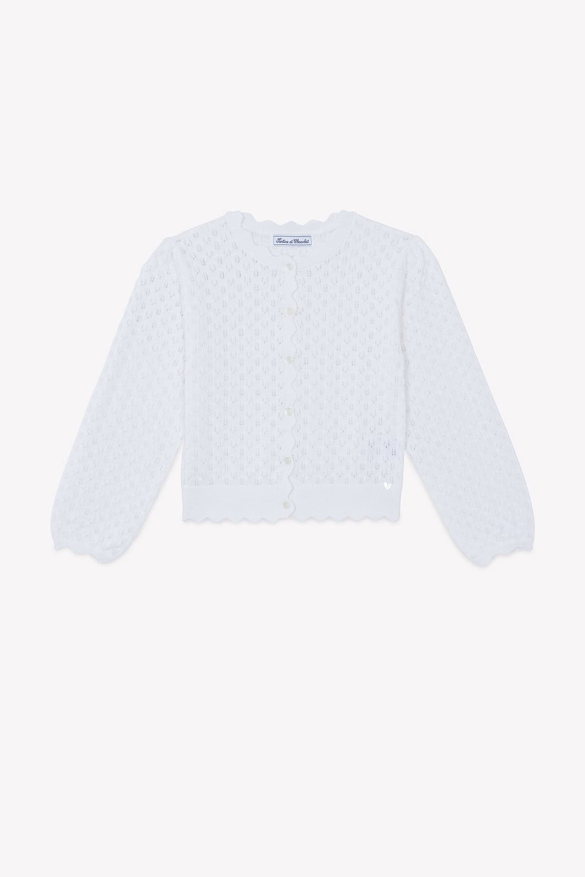 Cardigan traforato