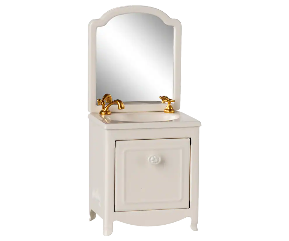 Lavabo con mobile, Topo - Panna