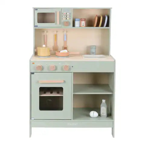 Cucina giocattolo in legno - Verde