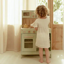 Cucina giocattolo in legno - Verde