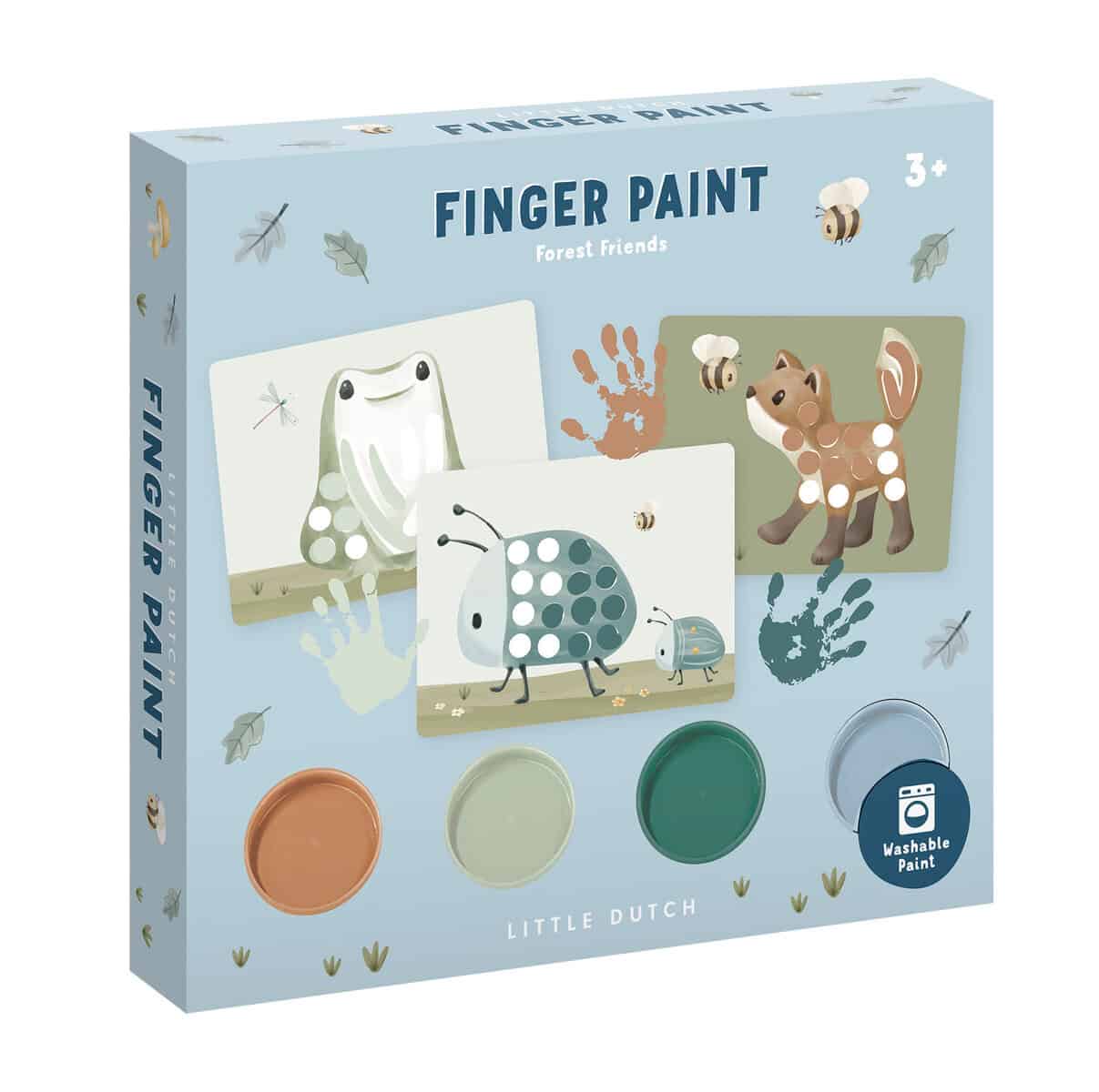 Set di pittura con le dita - Azzurro