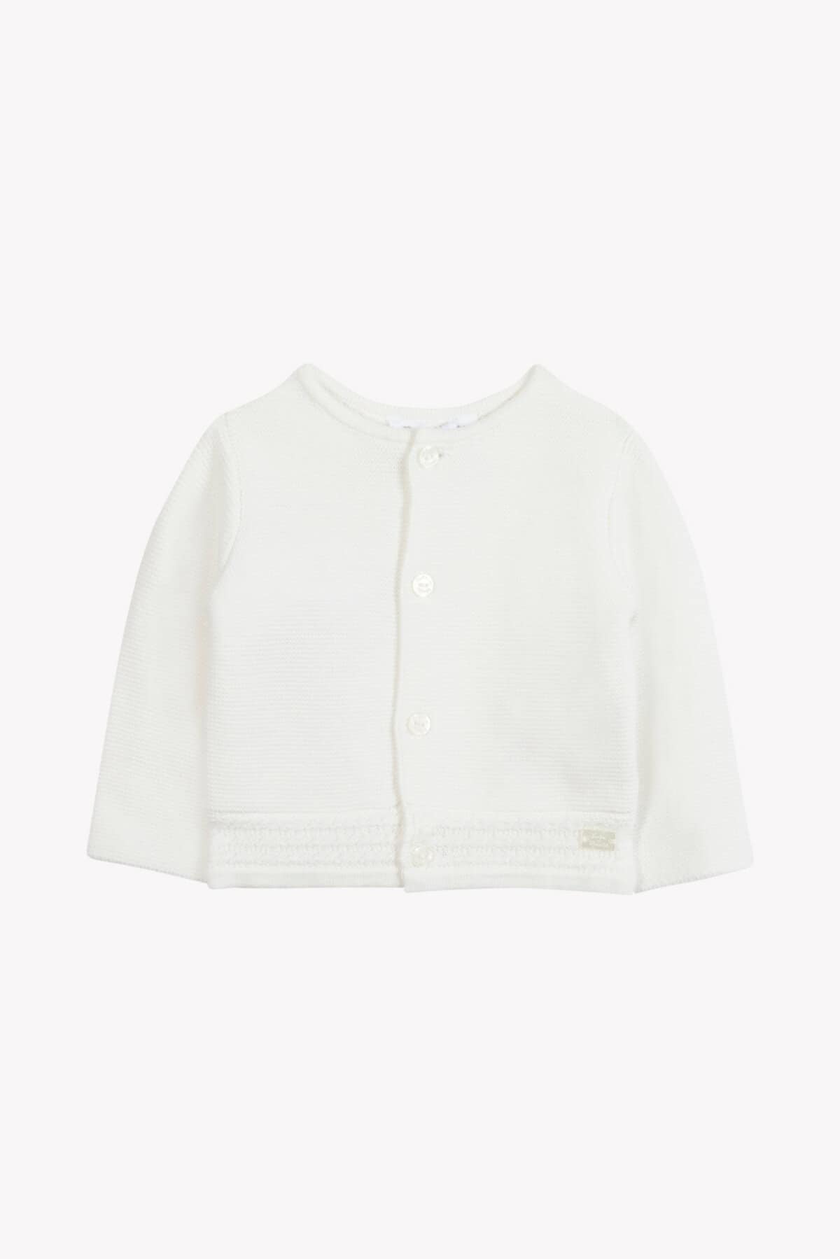 Cardigan con finiture in cotone