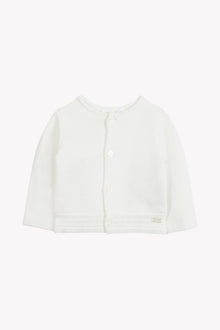 Cardigan con finiture in cotone
