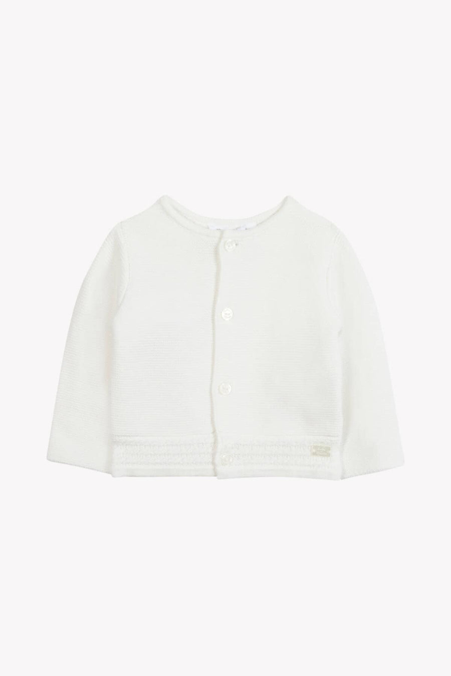 Cardigan con finiture in cotone