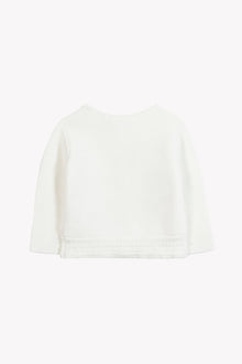 Cardigan con finiture in cotone