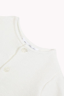 Cardigan con finiture in cotone