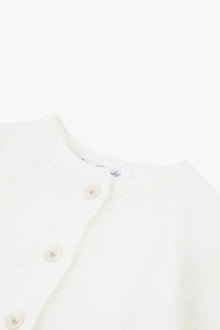 Cardigan in cotone traforato