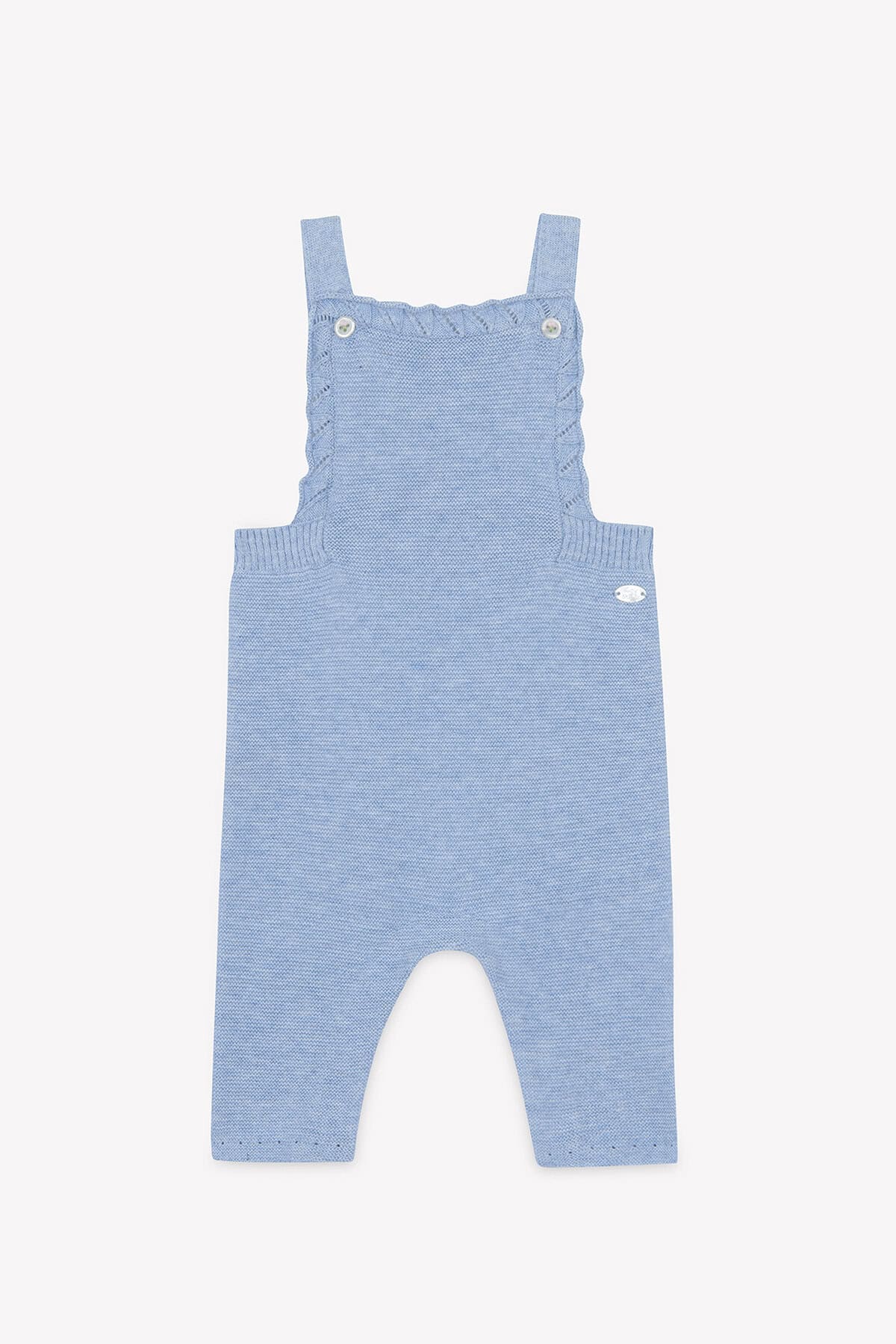 Salopette in cotone traforato