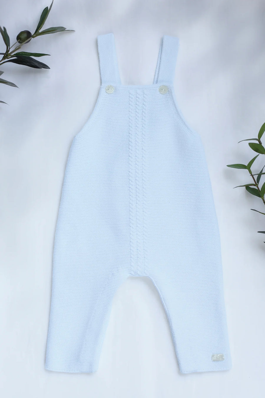 Light blue cotton dungarees