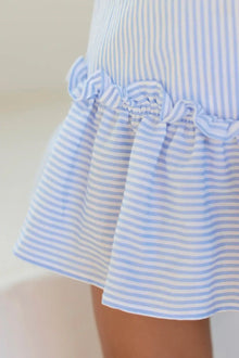Abito a righe bluette