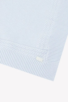 Coperta in cotone azzurro