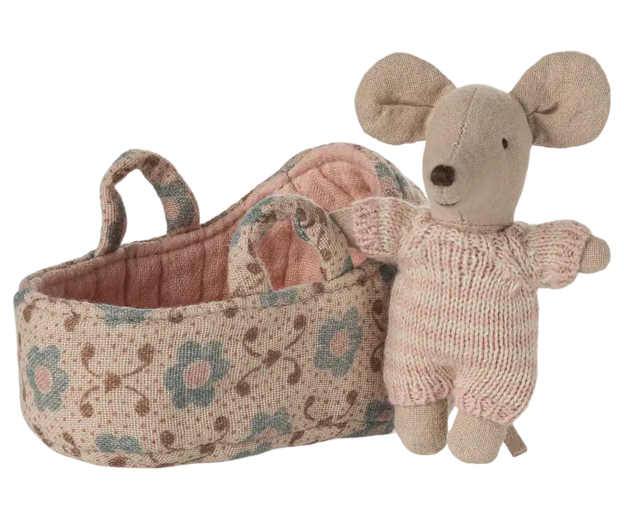 Topolino neonato nella culla - Rosa