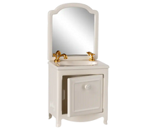 Lavabo con mobile, Topo - Panna