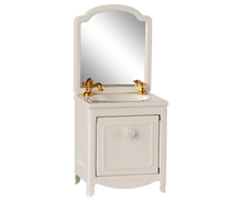 Lavabo con mobile, Topo - Panna