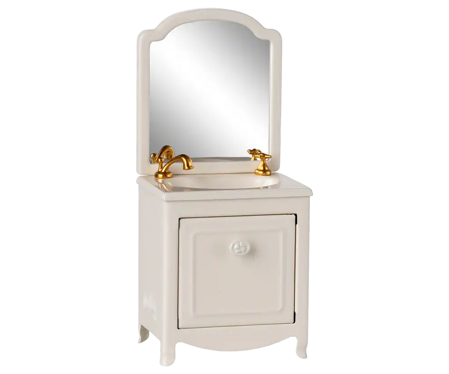 Lavabo con mobile, Topo - Panna