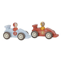 Macchinine da corsa in legno con personaggi