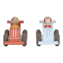 Macchinine da corsa in legno con personaggi