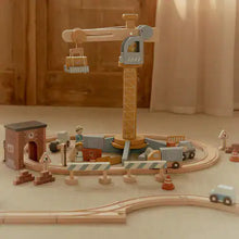 Set gru con binari del trenino