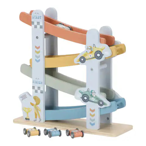 Pista per auto in legno