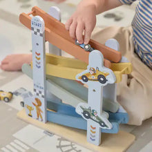 Pista per auto in legno