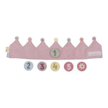 Corona Compleanno con numeri Rosa