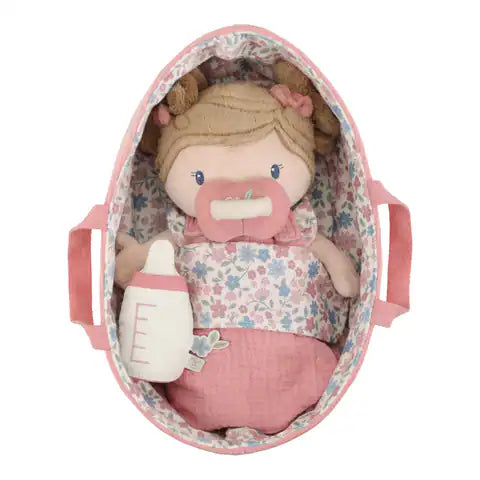 Baby Doll in Basket Rosa