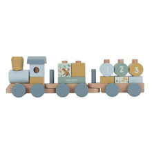 Trenino con costruzioni - Azzurro