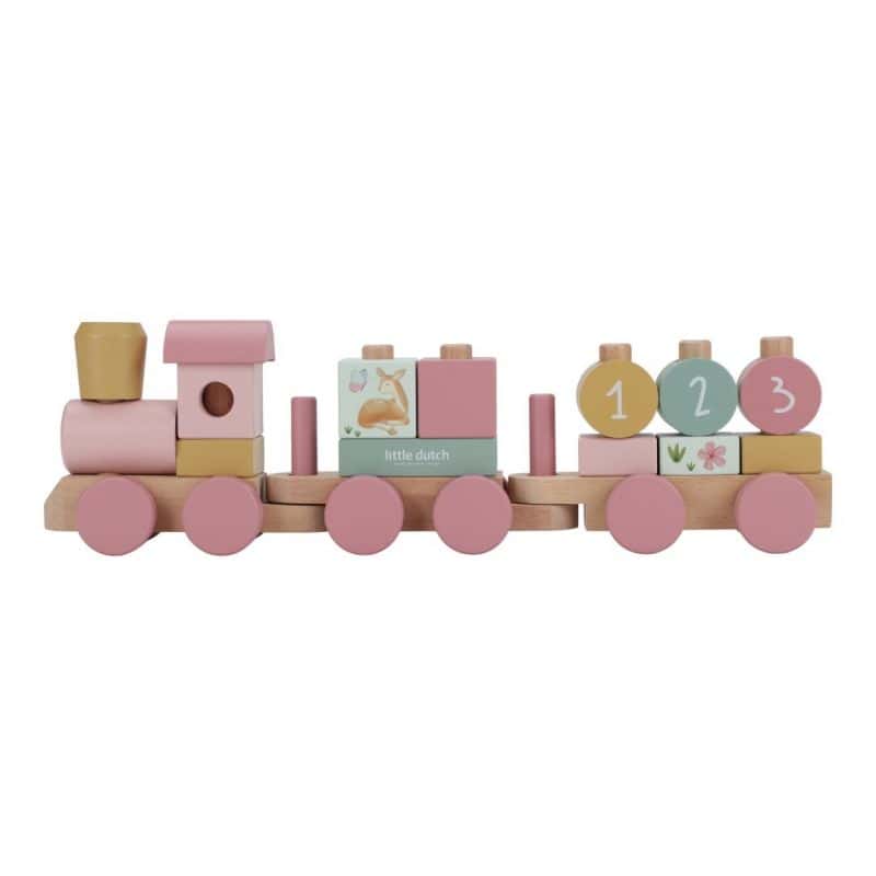 Trenino con costruzioni - Rosa