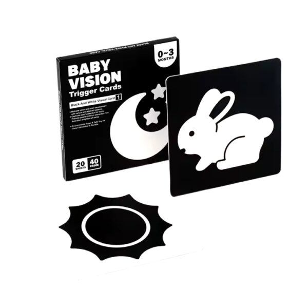 High Contrast Baby Flashcard Visual Stimulation Toy