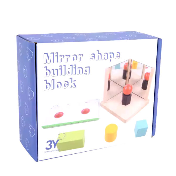 Mirror building blocks wooden early education toy