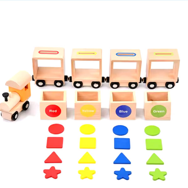 Wooden Magnetic Train Colour Educational Toy