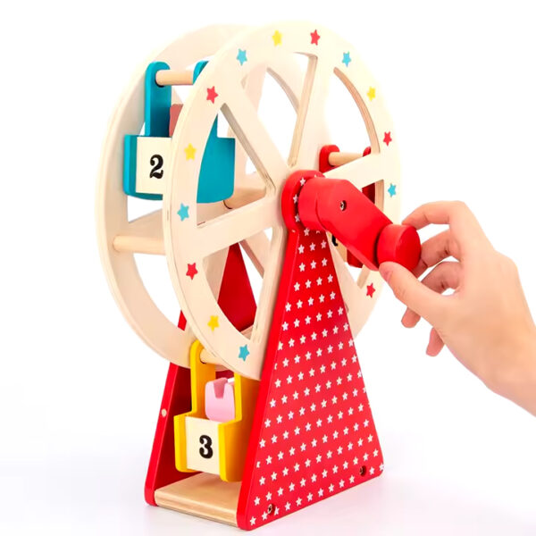 Wooden mini 3D ferris wheel set toy