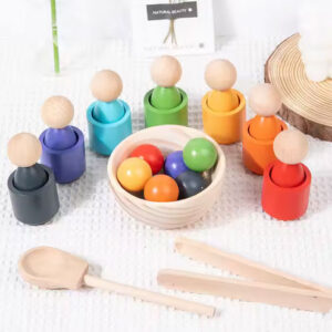 Ball Colour Montessori Toy Wooden Sorter Game