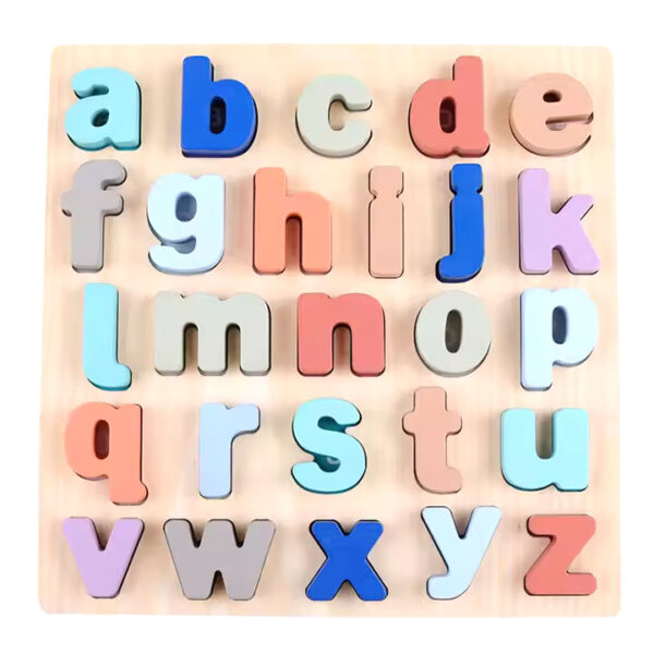 Early Educational Alphabet Wooden Puzzle