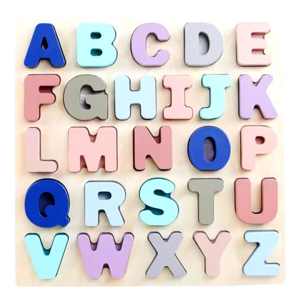 Early Educational Alphabet Wooden Puzzle