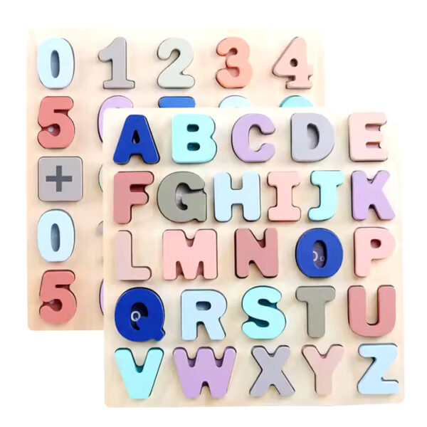 Early Educational Alphabet Wooden Puzzle