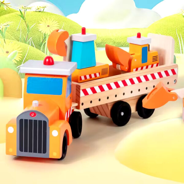 Wooden Construction Vehicle Transporter Lorry