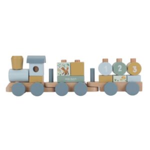 Trenino con costruzioni - Azzurro